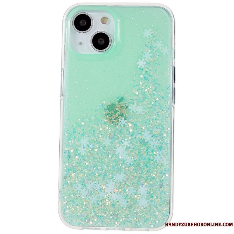 Cover iPhone 14 Pailletter Flakes