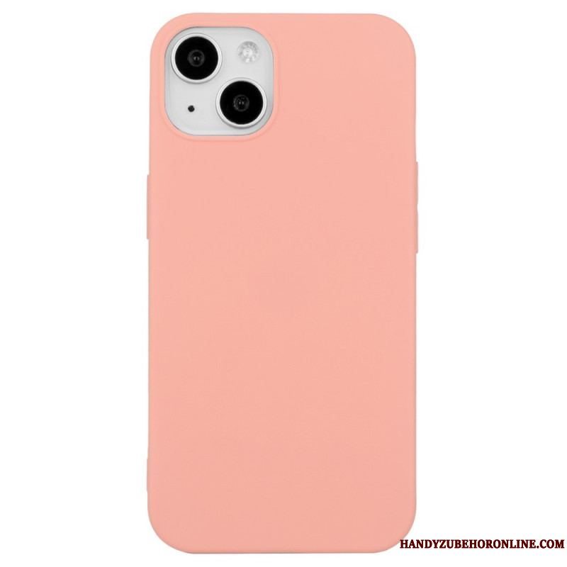 Cover iPhone 14 Plus Enkelt Mat Silikone