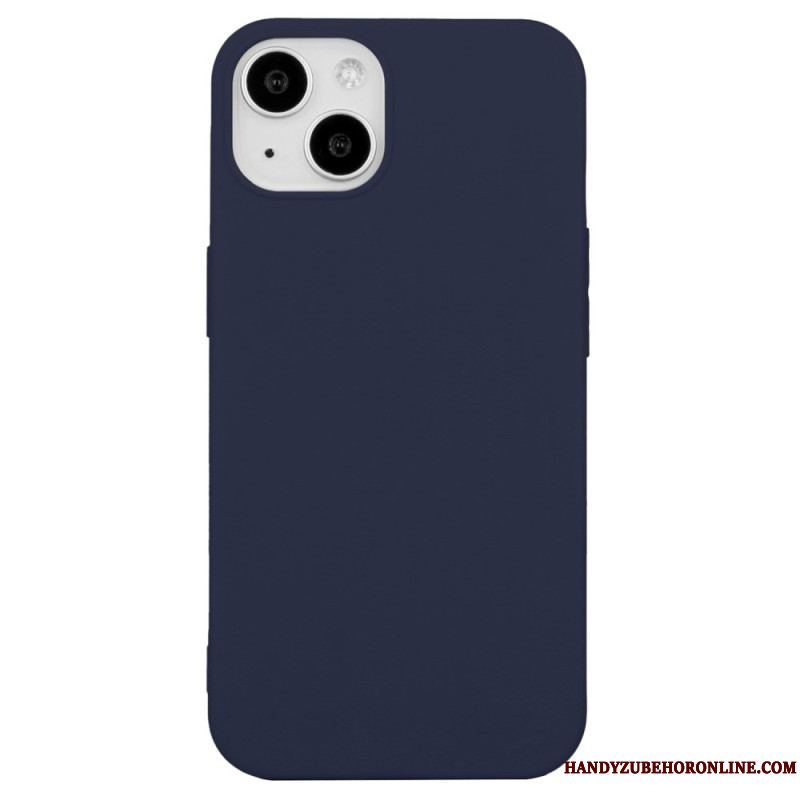 Cover iPhone 14 Plus Enkelt Mat Silikone