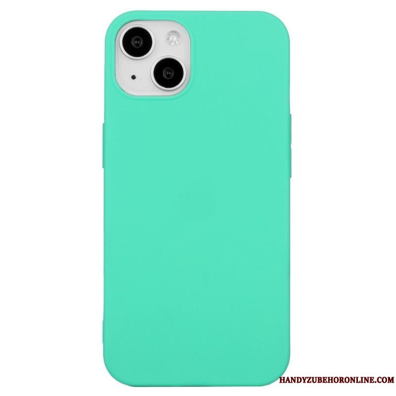 Cover iPhone 14 Plus Enkelt Mat Silikone