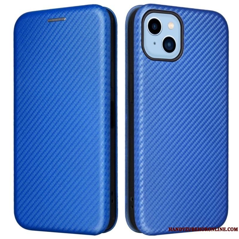 Cover iPhone 14 Plus Flip Cover Kulfiber