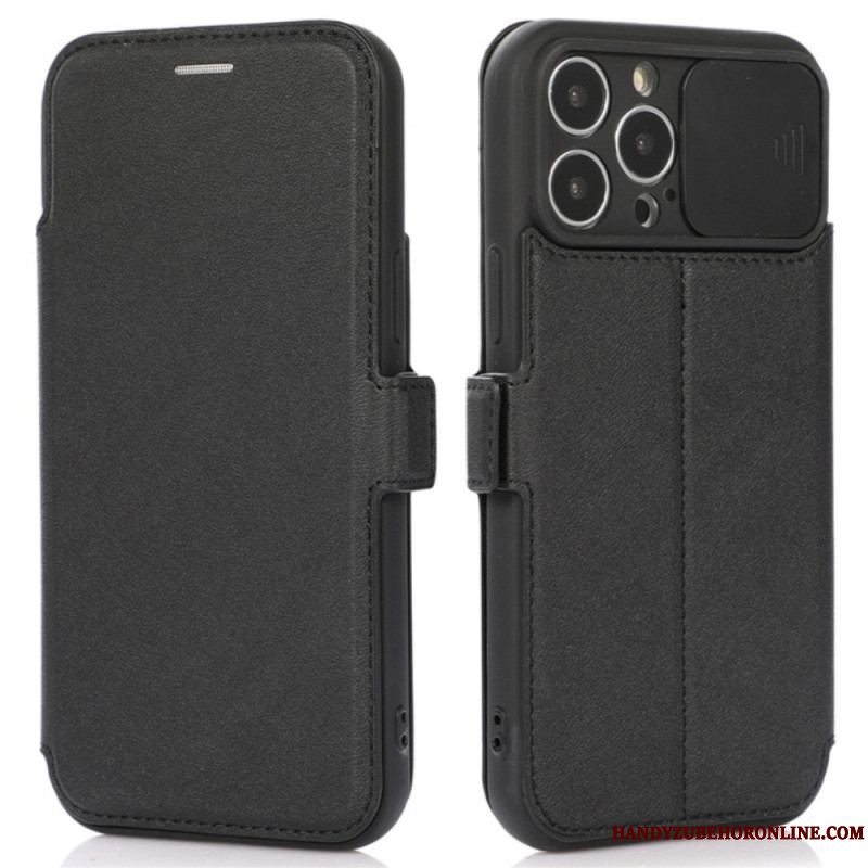 Cover iPhone 14 Pro Beskyttelsessæt Flip Cover Kamerabeskyttelse Med Lynlås