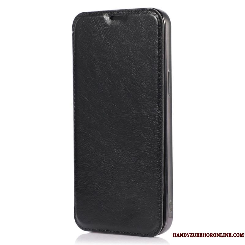 Cover iPhone 14 Pro Flip Cover Kortholder I Imiteret Læder