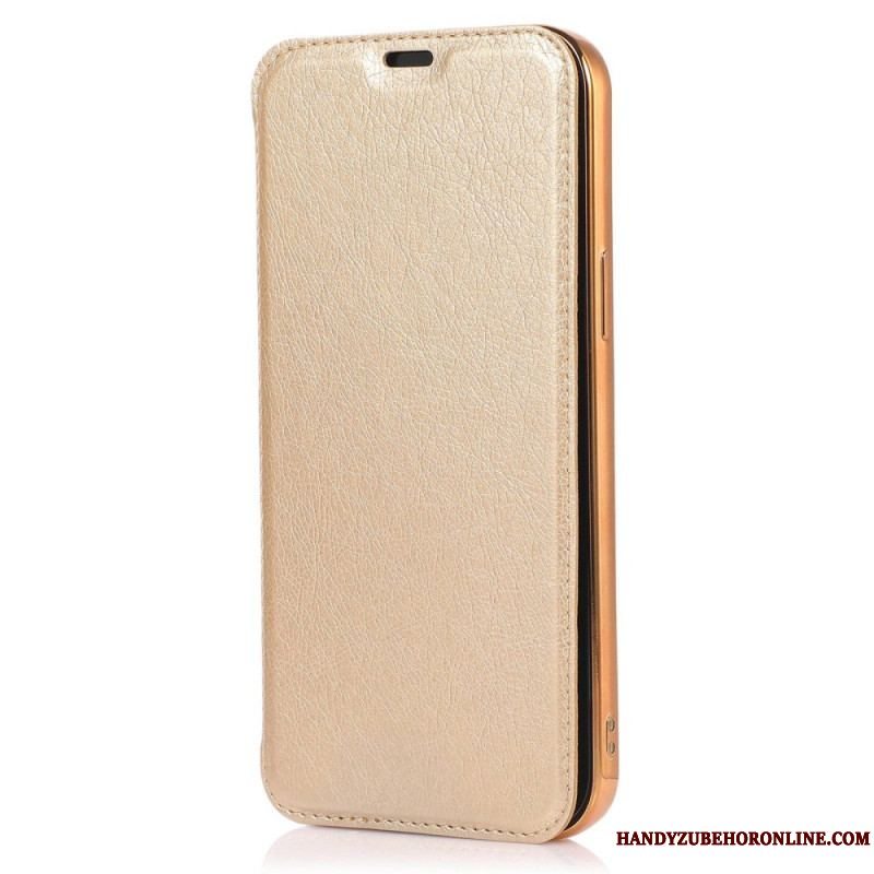 Cover iPhone 14 Pro Flip Cover Kortholder I Imiteret Læder