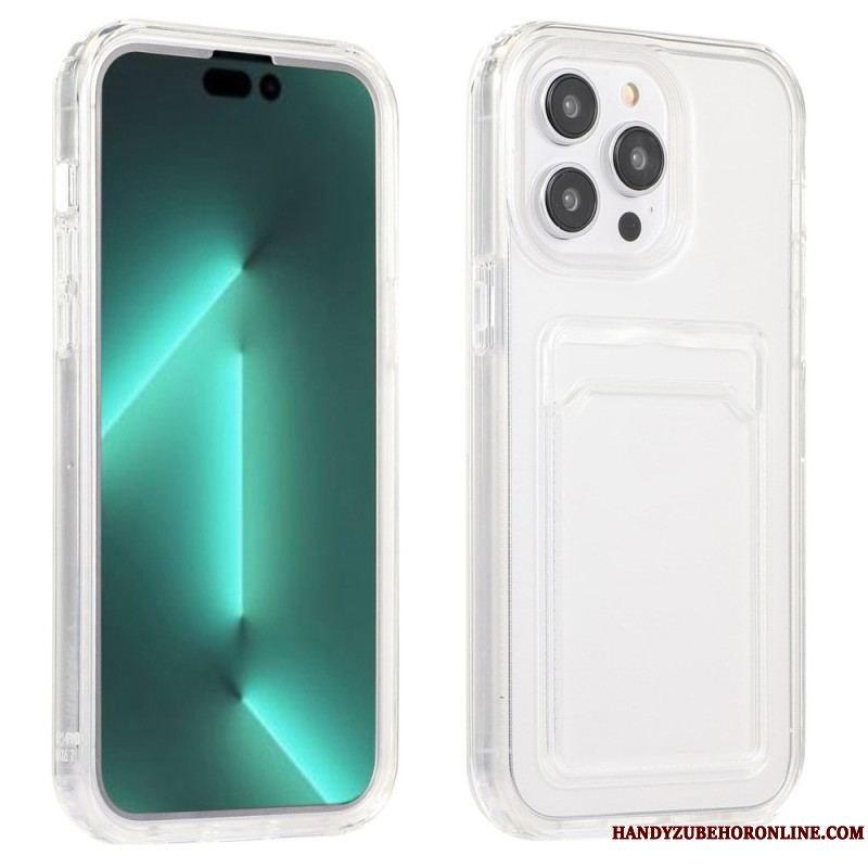 Cover iPhone 14 Pro Gennemsigtig Kortholder