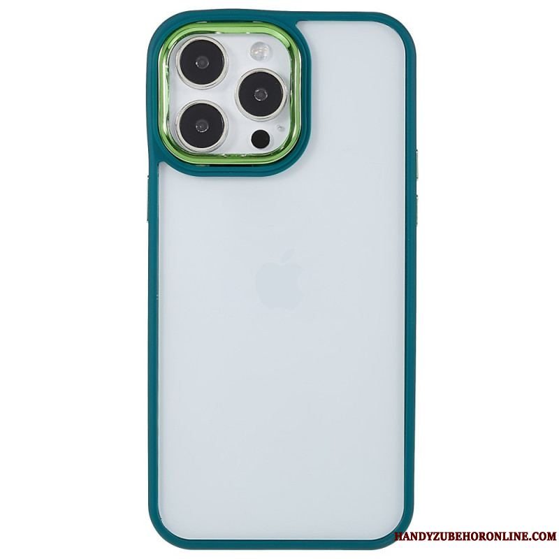 Cover iPhone 14 Pro Gennemsigtige Farvede Kanter