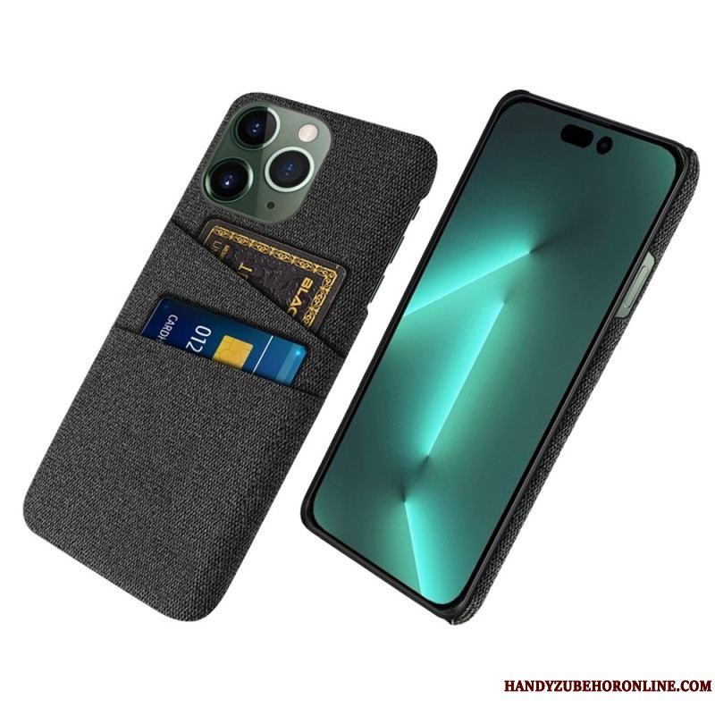 Cover iPhone 14 Pro Kortholder I Stof