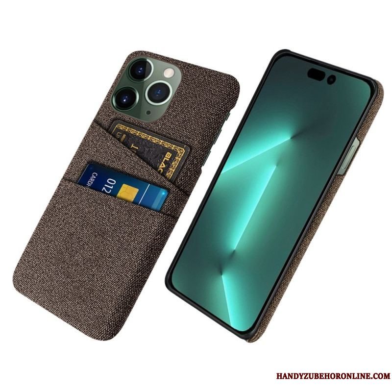 Cover iPhone 14 Pro Kortholder I Stof