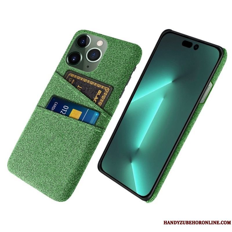 Cover iPhone 14 Pro Kortholder I Stof