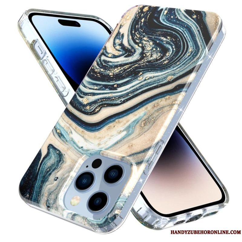 Cover iPhone 14 Pro Max Enkelt Marmor
