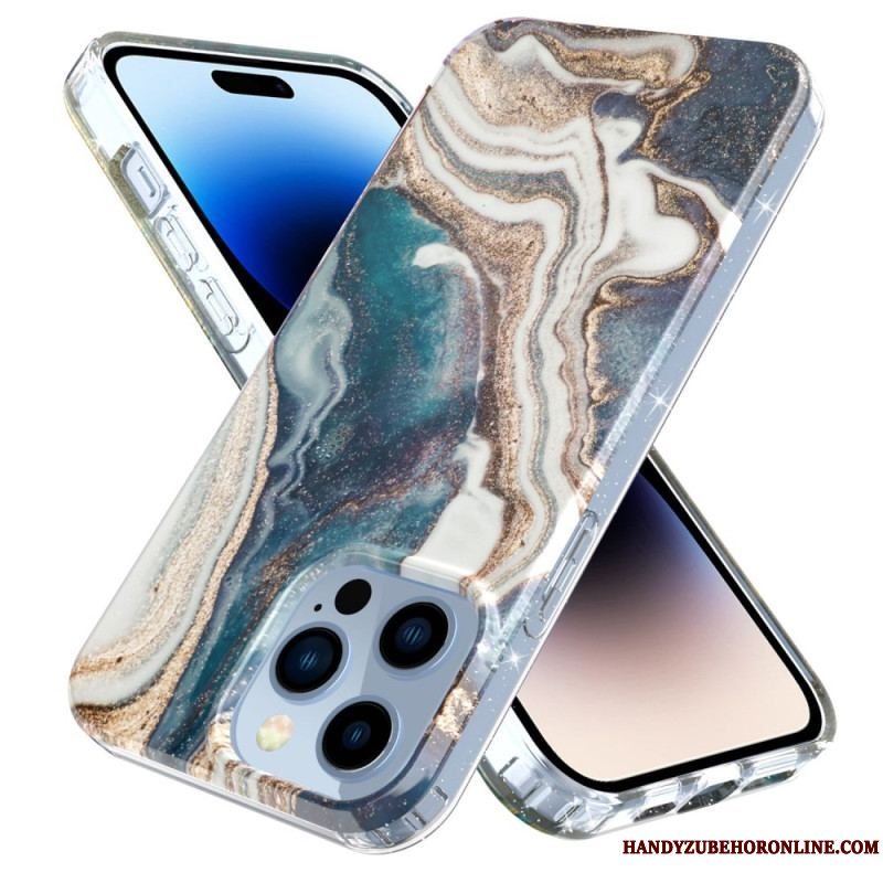 Cover iPhone 14 Pro Max Enkelt Marmor