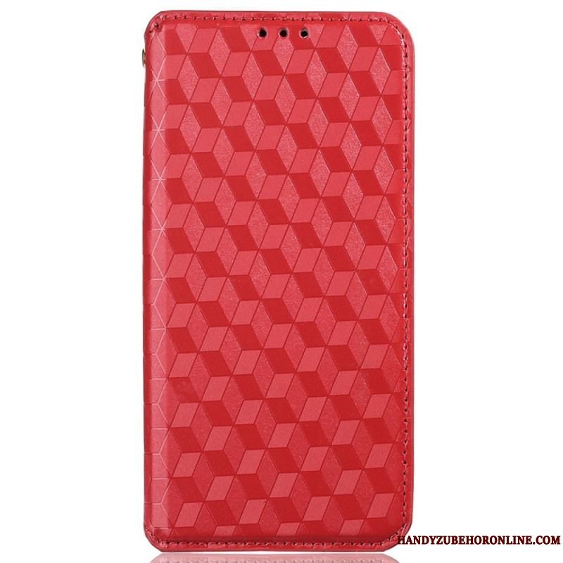 Cover iPhone 14 Pro Max Flip Cover 3d Tekstur