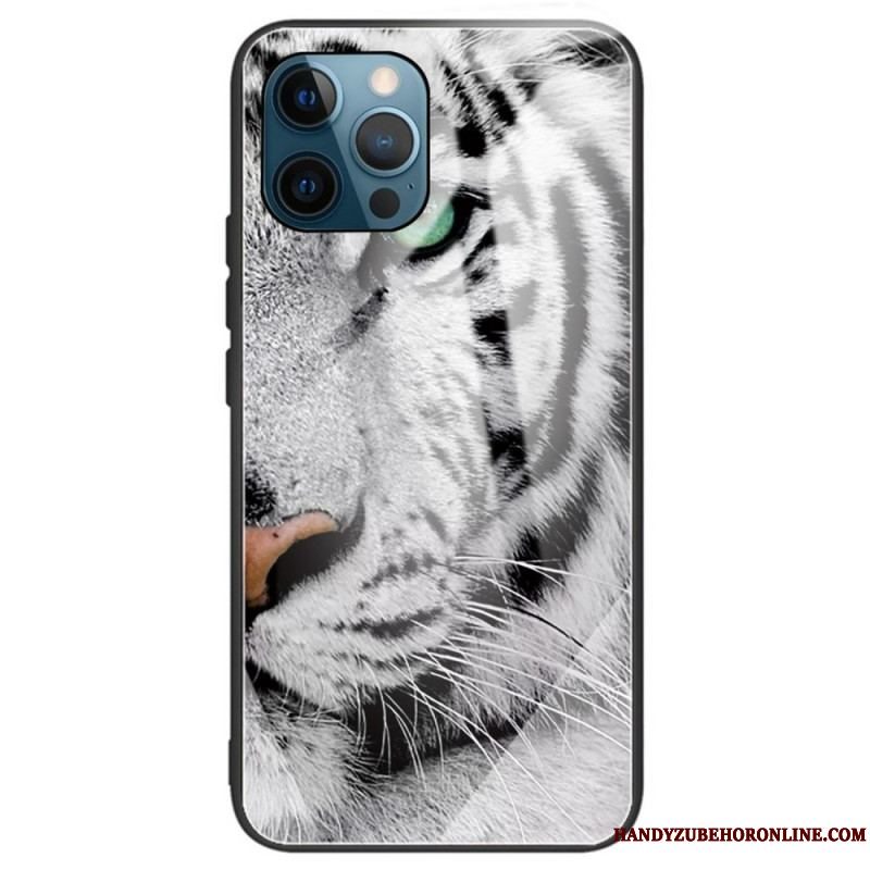 Cover iPhone 14 Pro Max Tiger Hærdet Glas