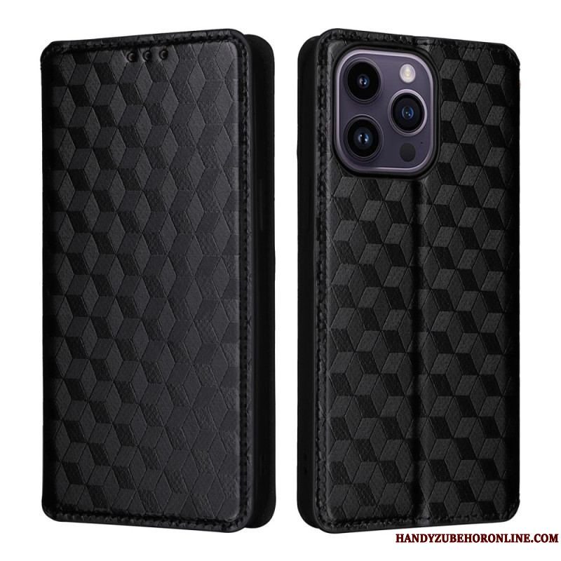 Cover iPhone 15 Flip Cover 3d Kuber