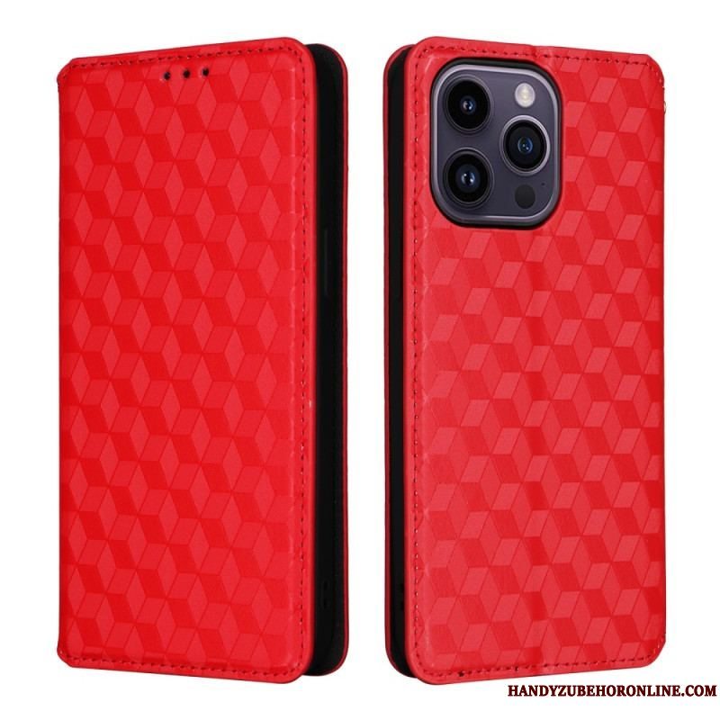 Cover iPhone 15 Flip Cover 3d Kuber