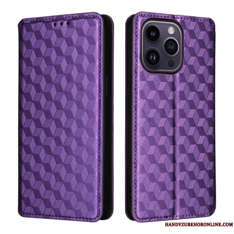 Cover iPhone 15 Flip Cover 3d Kuber