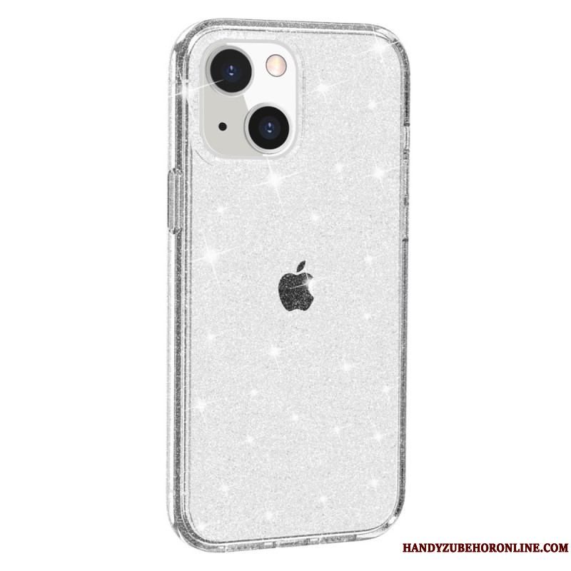 Cover iPhone 15 Gennemsigtig Glitter