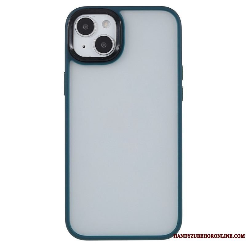 Cover iPhone 15 Plus Akrylbagside Og Silikonekanter