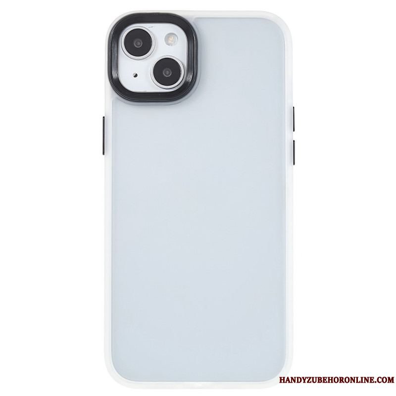 Cover iPhone 15 Plus Akrylbagside Og Silikonekanter