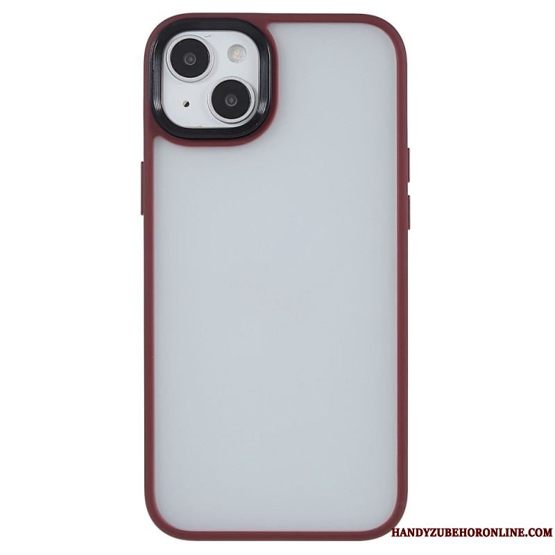 Cover iPhone 15 Plus Akrylbagside Og Silikonekanter