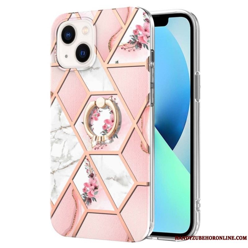 Cover iPhone 15 Plus Blomster Ring-holder