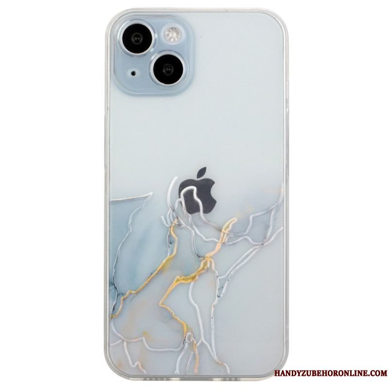 Cover iPhone 15 Plus Fleksibel Marmor