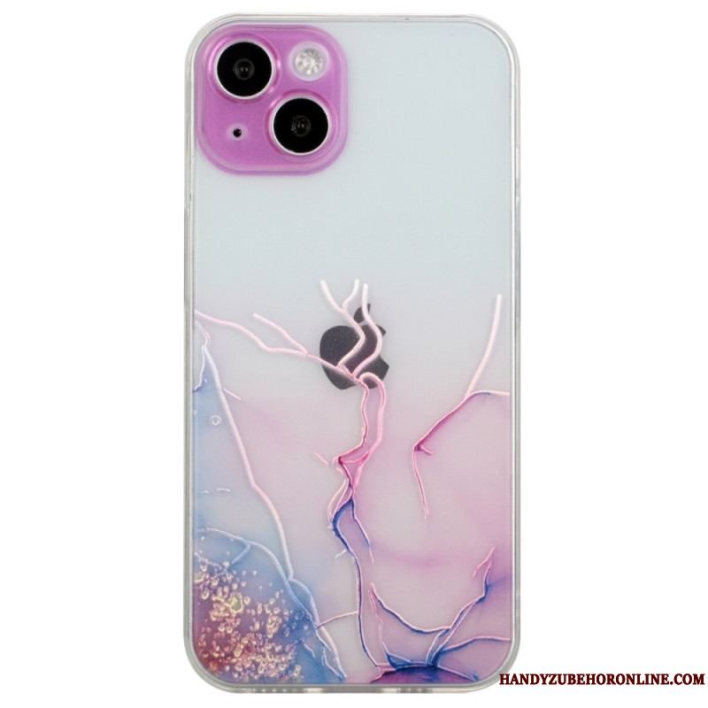 Cover iPhone 15 Plus Fleksibel Marmor