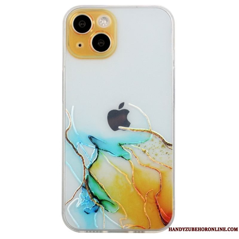 Cover iPhone 15 Plus Fleksibel Marmor