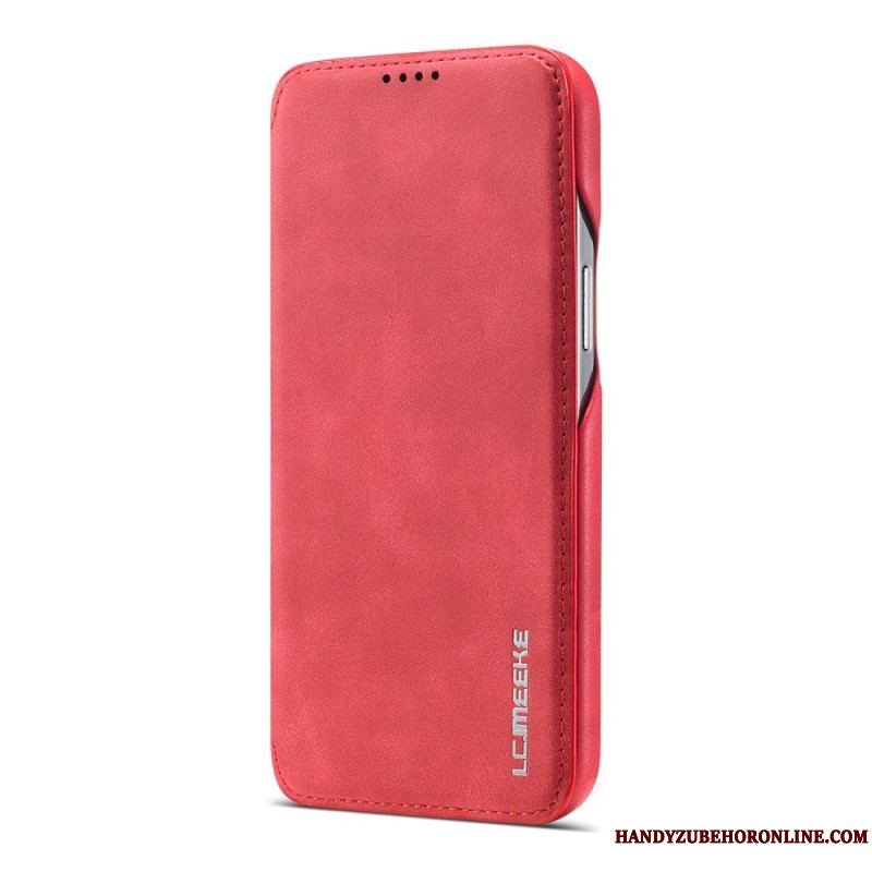 Cover iPhone 15 Plus Flip Cover Imiteret Læder Lc.imeeke