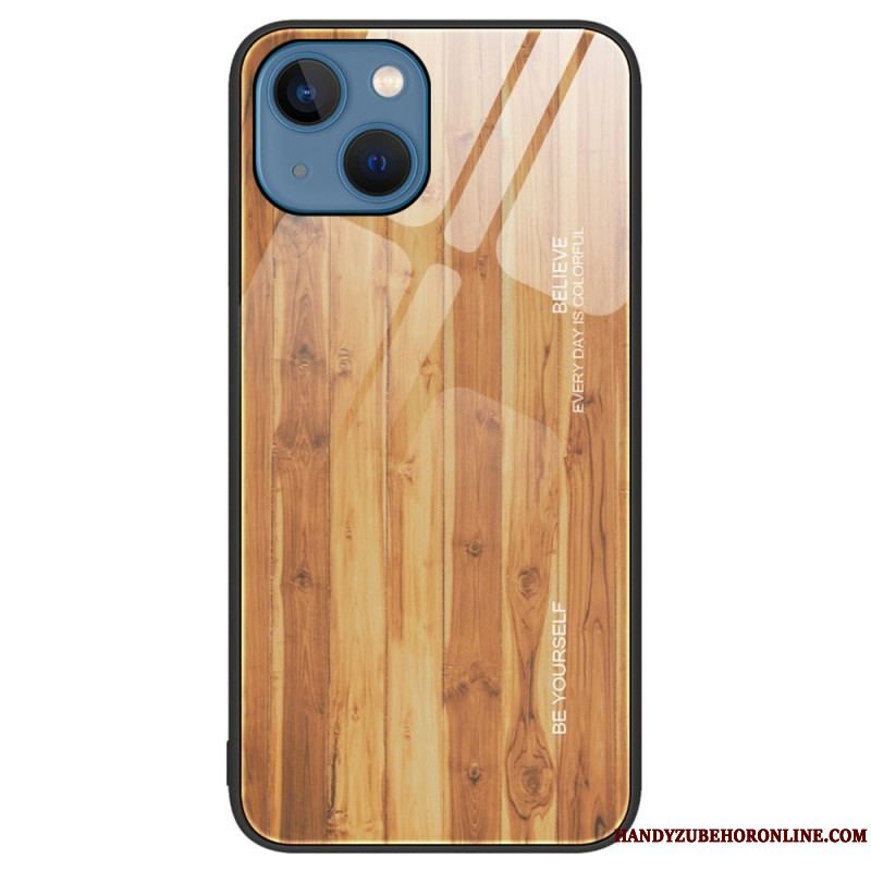 Cover iPhone 15 Plus Hærdet Glas Træ Design