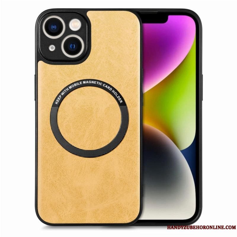 Cover iPhone 15 Plus Lædereffekt Magsafe-kompatibel