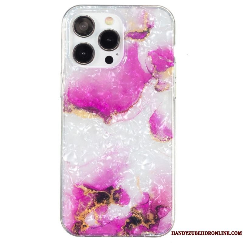 Cover iPhone 15 Pro Farvet Marmor