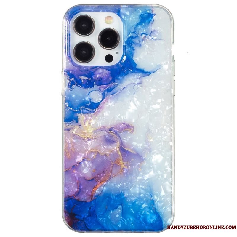 Cover iPhone 15 Pro Farvet Marmor