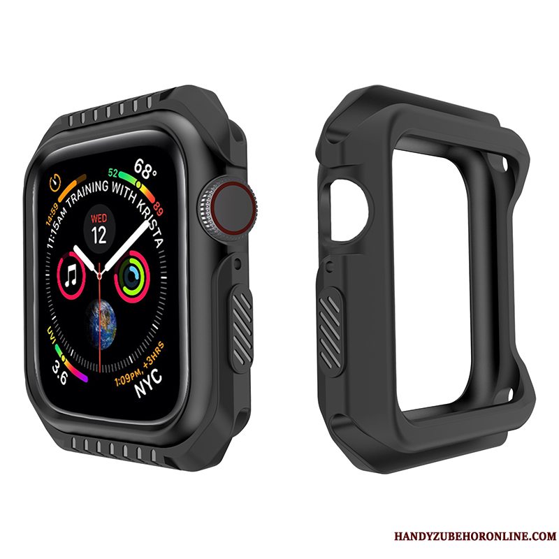 Etui Apple Watch Series 1 Beskyttelse Gul Anti-fald, Cover Apple Watch Series 1 Blød Sort