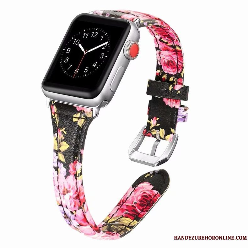 Etui Apple Watch Series 1 Læder Bøde Lyserød, Cover Apple Watch Series 1