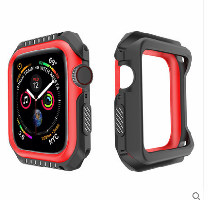 Etui Apple Watch Series 1 Silikone Ramme Anti-fald, Cover Apple Watch Series 1 Beskyttelse Blå
