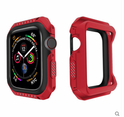 Etui Apple Watch Series 1 Silikone Ramme Anti-fald, Cover Apple Watch Series 1 Beskyttelse Blå