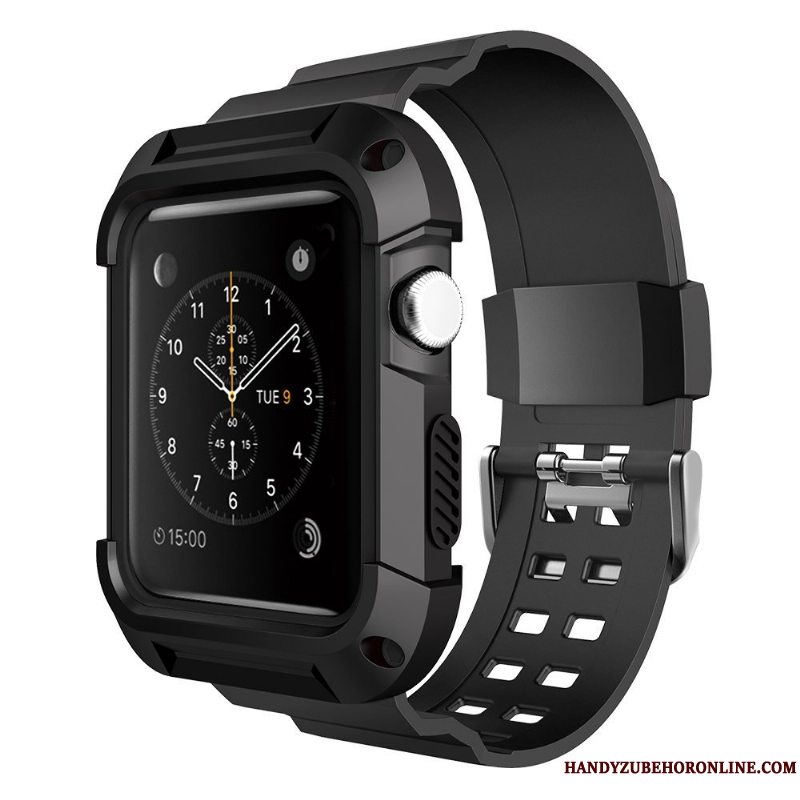 Etui Apple Watch Series 1 Silikone Sport Trend, Cover Apple Watch Series 1 Beskyttelse Af Personlighed Blå