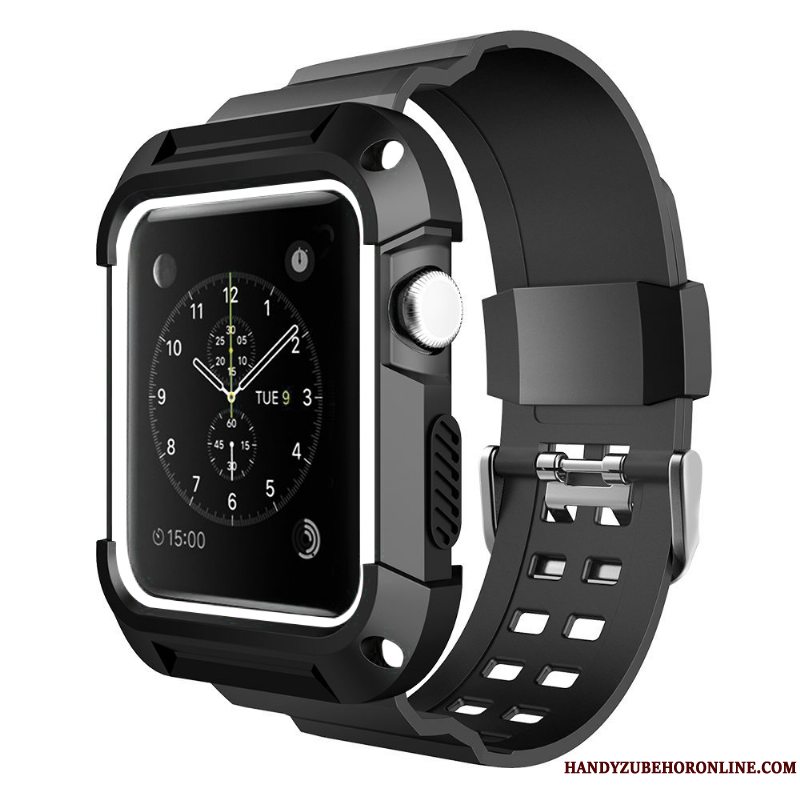 Etui Apple Watch Series 1 Silikone Sport Trend, Cover Apple Watch Series 1 Beskyttelse Af Personlighed Blå