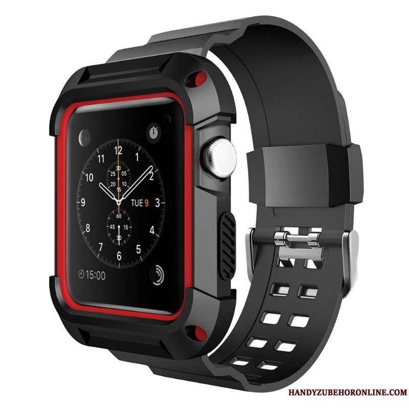 Etui Apple Watch Series 1 Silikone Sport Trend, Cover Apple Watch Series 1 Beskyttelse Af Personlighed Blå