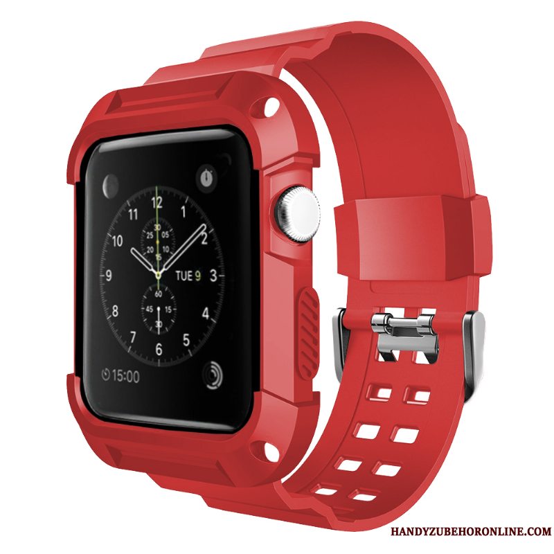 Etui Apple Watch Series 1 Silikone Sport Trend, Cover Apple Watch Series 1 Beskyttelse Af Personlighed Blå
