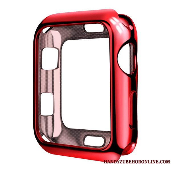 Etui Apple Watch Series 2 Blød Gennemsigtig Tynd, Cover Apple Watch Series 2 Beskyttelse Guld Belægning