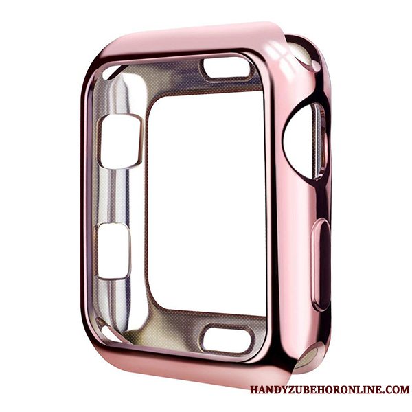 Etui Apple Watch Series 2 Blød Gennemsigtig Tynd, Cover Apple Watch Series 2 Beskyttelse Guld Belægning