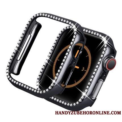 Etui Apple Watch Series 2 Tasker Pulver Tilbehør, Cover Apple Watch Series 2 Strass Rose Ramme