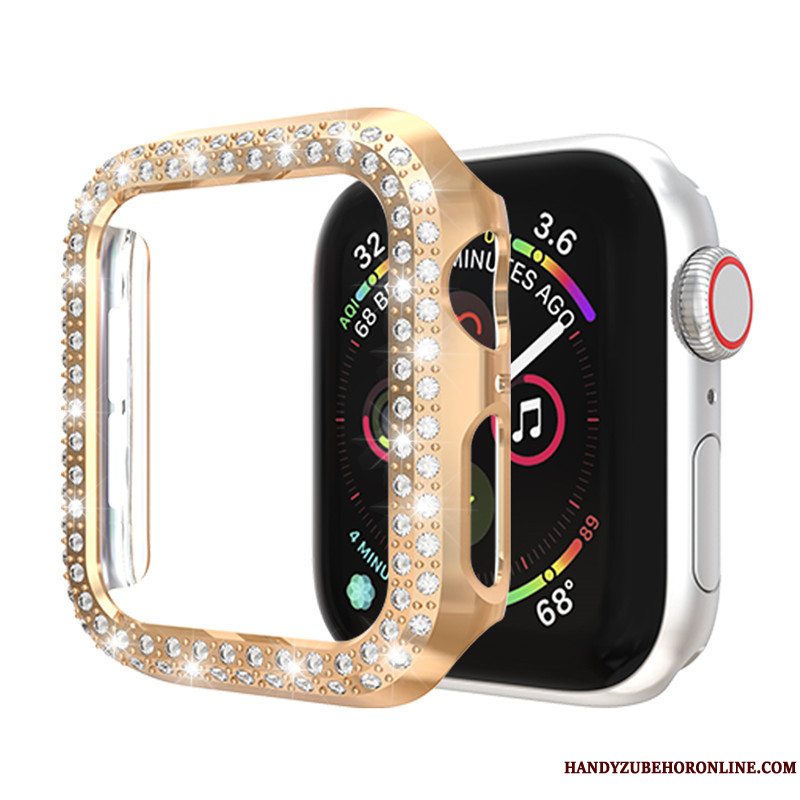 Etui Apple Watch Series 2 Tasker Pulver Tilbehør, Cover Apple Watch Series 2 Strass Rose Ramme