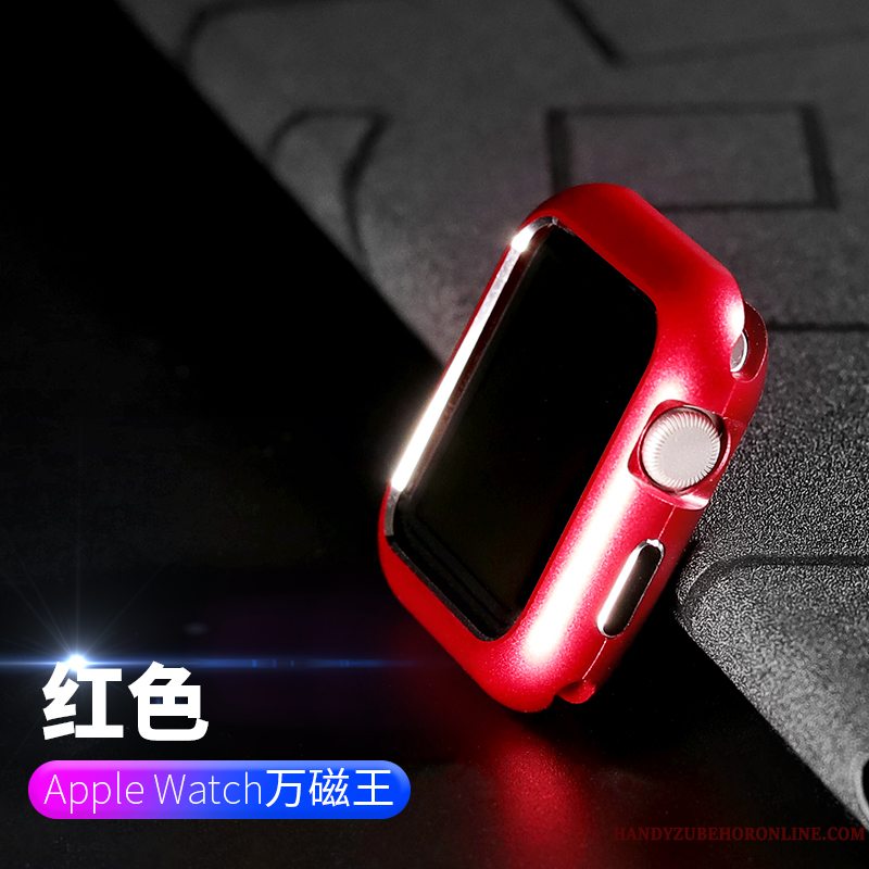 Etui Apple Watch Series 2 Tasker Ramme Anti-fald, Cover Apple Watch Series 2 Metal Rød Belægning