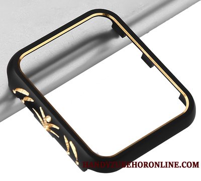 Etui Apple Watch Series 3 Metal Ramme Guld, Cover Apple Watch Series 3 Beskyttelse Sølv Anti-fald