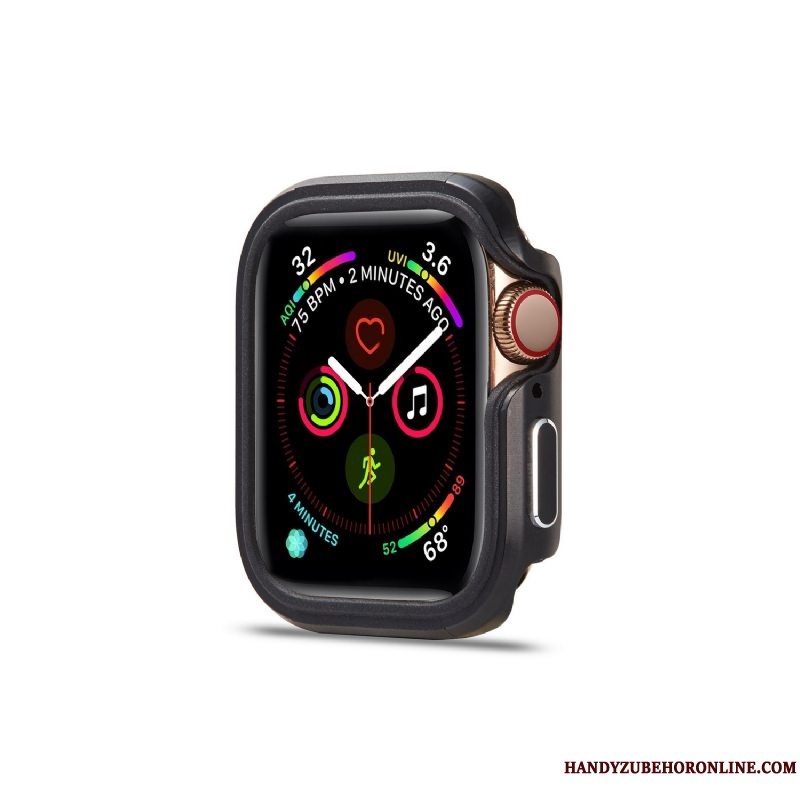 Etui Apple Watch Series 3 Metal Ramme Rosa Guld, Cover Apple Watch Series 3 Beskyttelse Pu Anti-fald