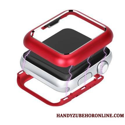 Etui Apple Watch Series 3 Metal Sort Anti-fald, Cover Apple Watch Series 3 Kreativ Trend Magnetisk