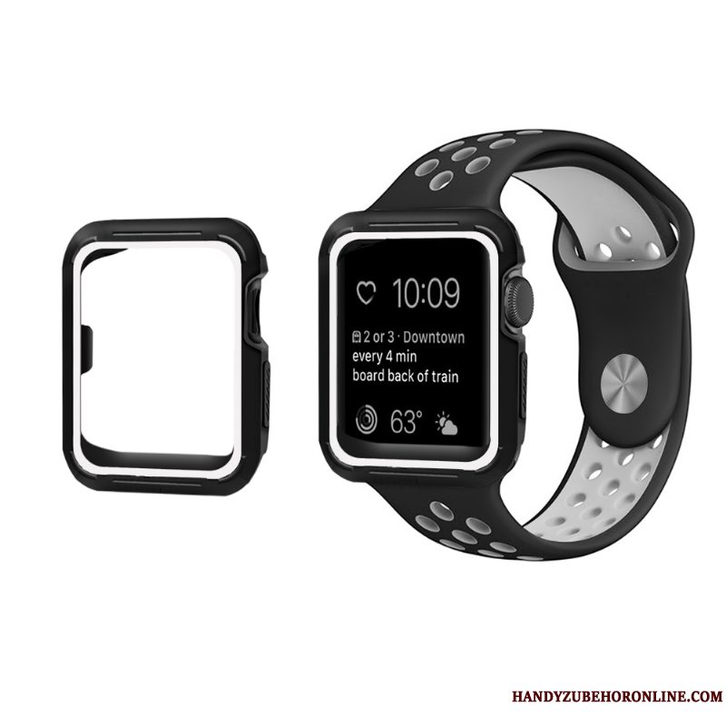 Etui Apple Watch Series 3 Silikone Anti-fald Lilla, Cover Apple Watch Series 3 Beskyttelse